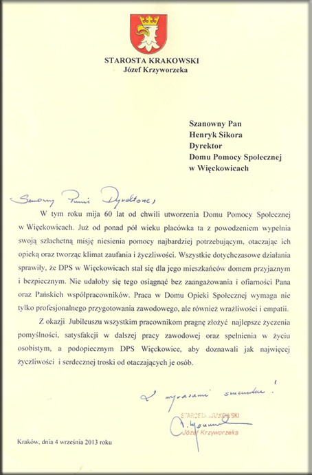 DPS Wi�ckowice - Jubileusz 60-lecia